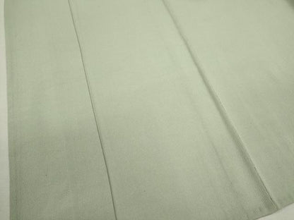 平和屋着物▽上質な色無地 単衣 山葵色 鬼しぼ縮緬 正絹 逸品 CAAV9510ze