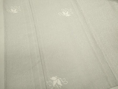 平和屋着物▽本塩沢 単衣 舞蝶文 正絹 逸品 CAAV9512ze