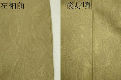 平和屋着物▽上質な小紋　単衣　墨流し文様　正絹　逸品　CAAV9519ze