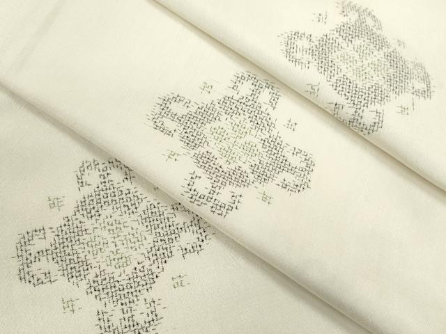 平和屋着物▽上質な紬 単衣 吉祥文 正絹 逸品 CAAV9524ze