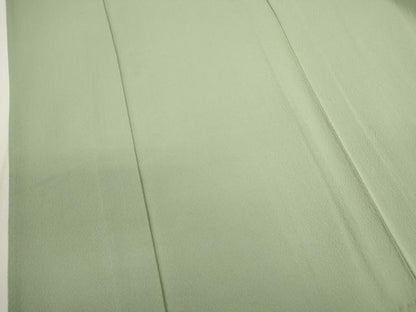 平和屋着物▽上質な色無地 単衣 柳染色 正絹 逸品 CAAV9526ze