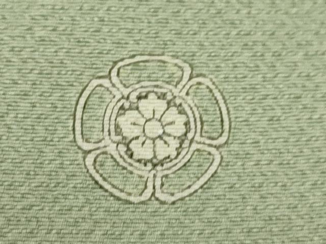 平和屋着物▽上質な色無地 単衣 柳染色 正絹 逸品 CAAV9526ze