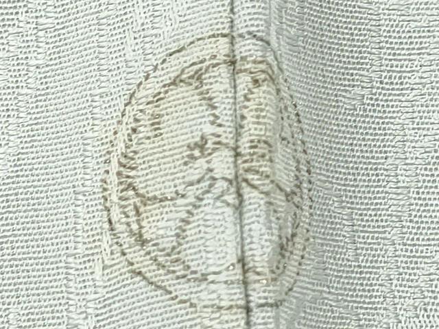 平和屋着物▽上質な色無地 単衣 立波地紋 秘色色 正絹 逸品 CAAV9528ze