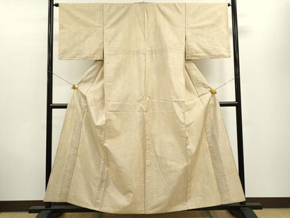 平和屋着物▽上質な紬 単衣 霞文 正絹 逸品 CAAV9529ze