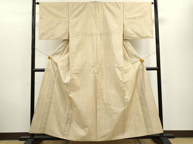 平和屋着物▽上質な紬 単衣 霞文 正絹 逸品 CAAV9529ze