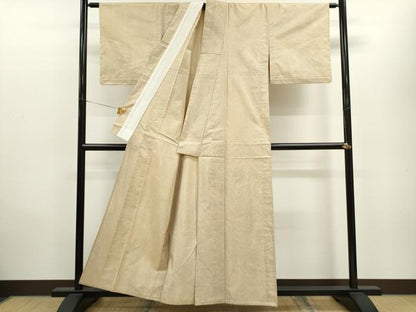 平和屋着物▽上質な紬 単衣 霞文 正絹 逸品 CAAV9529ze