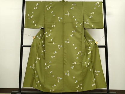 平和屋着物▽小紋　単衣　童子遊び　洗える着物　CAAV9530ze