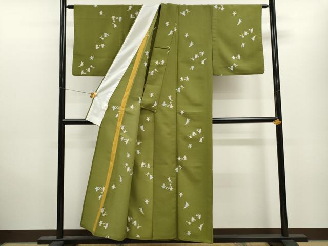 平和屋着物▽小紋　単衣　童子遊び　洗える着物　CAAV9530ze