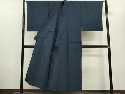 平和屋着物▽男性 単衣 色無地 褐返色 正絹 逸品 CAAV9531ze