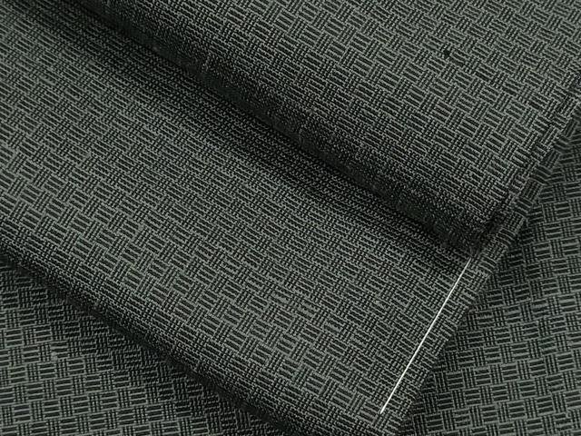 平和屋着物▽男性 紬 単衣 網代織 正絹 逸品 未使用 CAAV9532ze