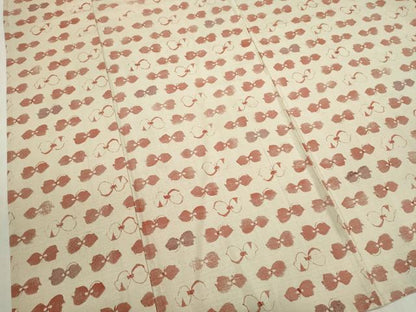 平和屋着物▽上質な紬 単衣 吉祥文 正絹 逸品 CAAV9533ze