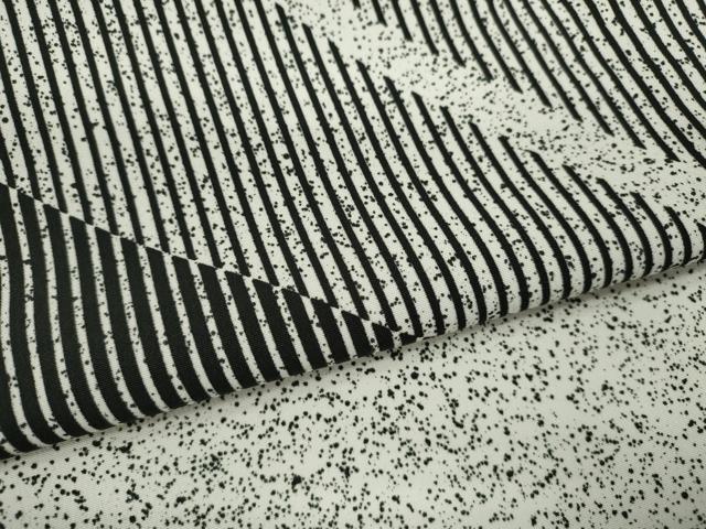 平和屋着物▽小紋　単衣　斜線文　たたき染め　洗える着物　CAAV9536ze