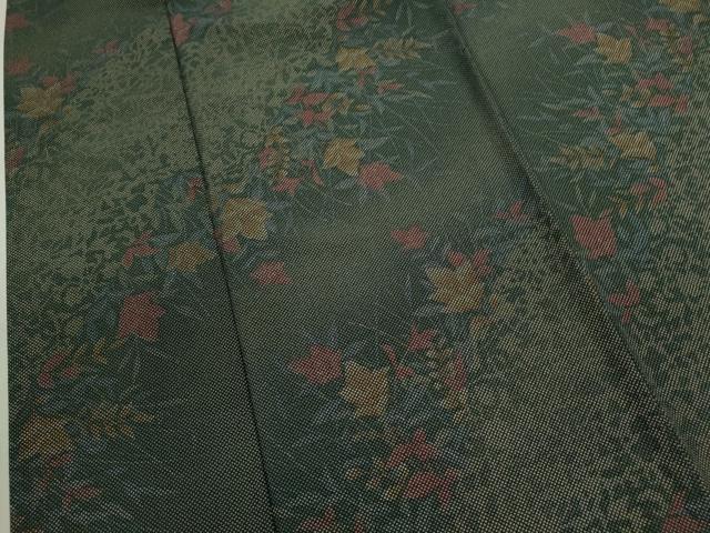 平和屋着物▽小紋　単衣　草花文　洗える着物　CAAV9539ze