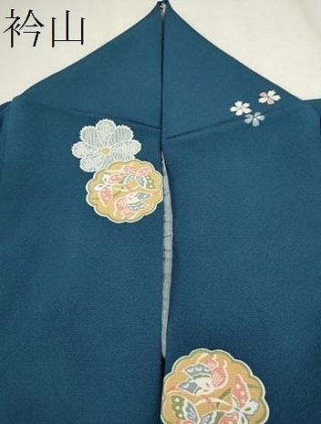 平和屋着物▽小紋　単衣　舞花吉祥文　洗える着物　CAAV9541ze