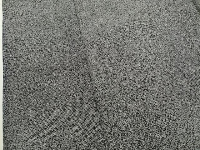 平和屋着物＊夏物 江戸小紋 絽 寄せ小紋柄 黒地 ますいわ屋扱い 正絹 逸品 CAAV9584ze
