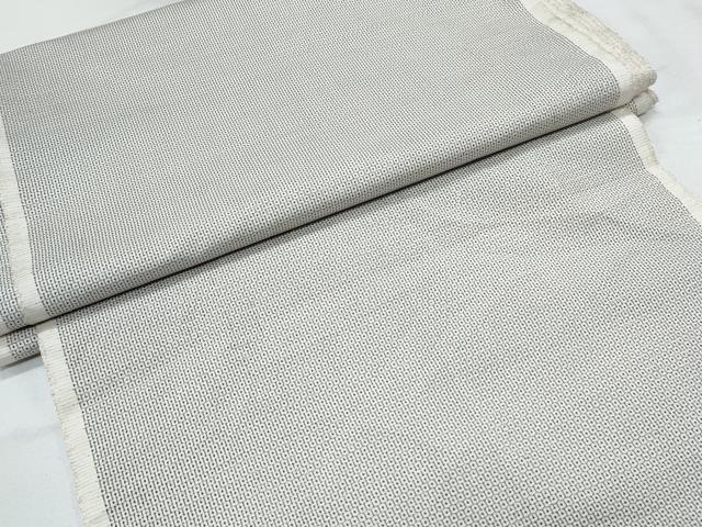 平和屋着物●本場大島紬　アンサンブル　反物　白大島　100亀甲　総詰め　着尺+羽尺　逸品　未使用　CAAV9860th