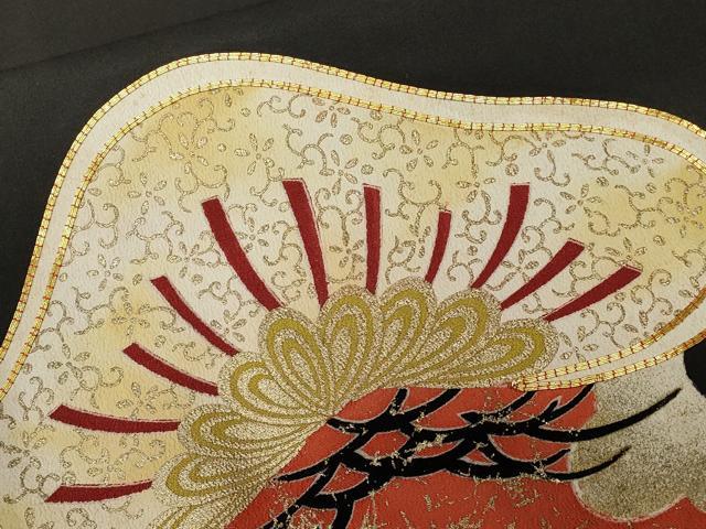 平和屋着物■豪華黒留袖 松葉唐草文 暈し染め 金銀彩 正絹 逸品 CAAW0123ev