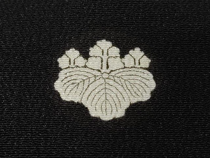 平和屋着物■豪華黒留袖　絵巻飛鶴立波文　金彩　正絹　逸品　CAAW0148ev