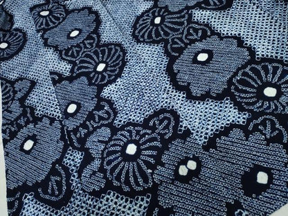 平和屋着物∴夏物 浴衣 有松鳴海絞り 舞菊文 綿 逸品 CAAW0837ng