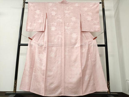 平和屋着物▽上質な色無地 単衣 辻が花地紋 虹色 正絹 逸品 CAAW0843ng