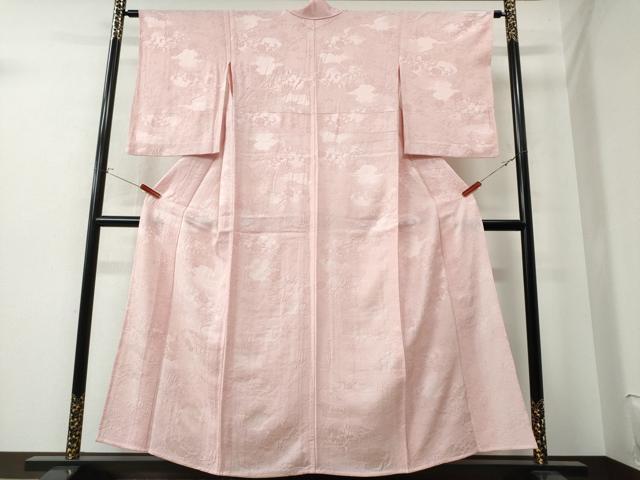 平和屋着物▽上質な色無地 単衣 辻が花地紋 虹色 正絹 逸品 CAAW0843ng