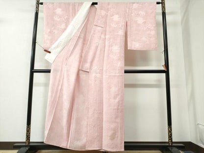 平和屋着物▽上質な色無地 単衣 辻が花地紋 虹色 正絹 逸品 CAAW0843ng