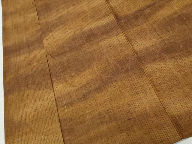 平和屋着物▽上質な紬 単衣 霞文 正絹 逸品 CAAW0844ng