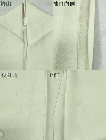 平和屋着物▽豪華色留袖 単衣 駒刺繍 流水菊文 金彩 正絹 逸品 CAAW0845ng
