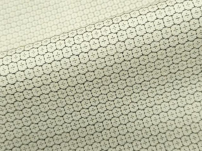 平和屋着物▽大島紬　単衣　白大島　100亀甲　証紙付き　正絹　逸品　CAAW0846ng