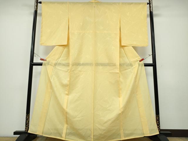 平和屋着物＊夏物 色無地 絽 草葉紋紗 花葉文 正絹 逸品 未使用 CAAW0865ng