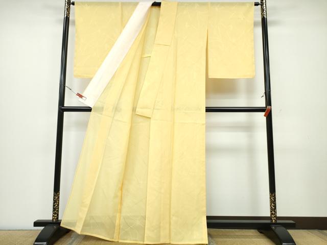 平和屋着物＊夏物 色無地 絽 草葉紋紗 花葉文 正絹 逸品 未使用 CAAW0865ng