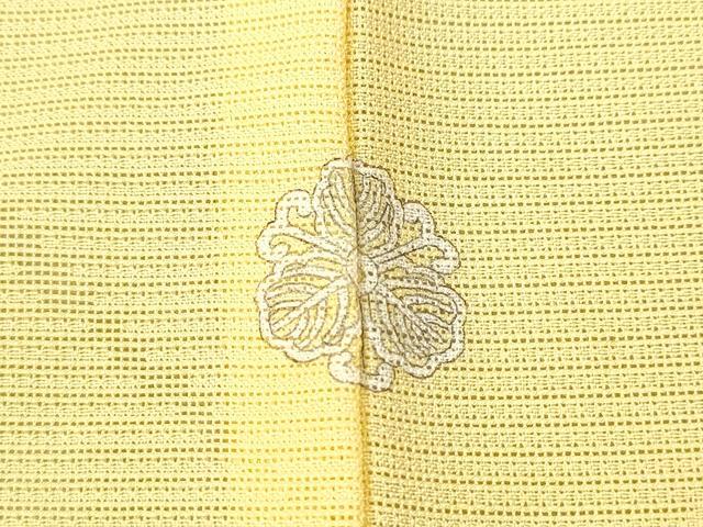 平和屋着物＊夏物 色無地 絽 草葉紋紗 花葉文 正絹 逸品 未使用 CAAW0865ng