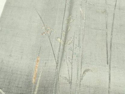 平和屋着物＊夏物 訪問着 絽紬地 手描き 水辺風景文 正絹 逸品 CAAW0885ng