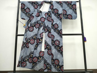 平和屋着物∴夏物 浴衣 有松鳴海絞り 花唐草文 綿 逸品 CAAW0891ng