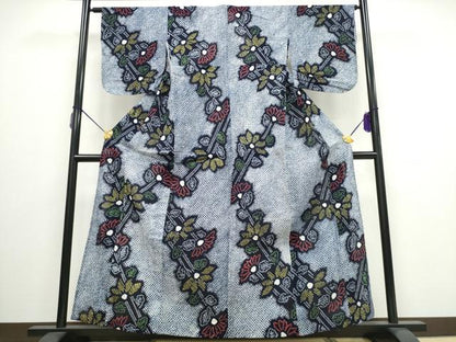 平和屋着物∴夏物 浴衣 有松鳴海絞り 裏菊 綿 逸品 CAAW0893ng