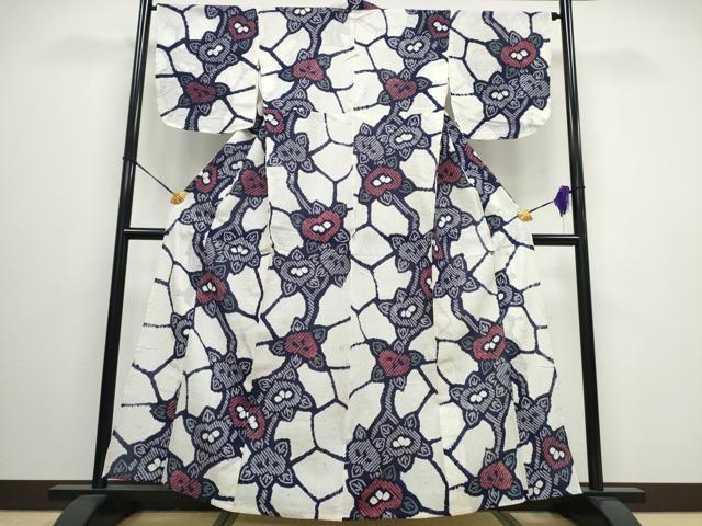 平和屋着物∴夏物 浴衣 有松鳴海絞り 橘文 綿 逸品 CAAW0899ng
