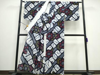 平和屋着物∴夏物 浴衣 有松鳴海絞り 綿 逸品 CAAW0901ng