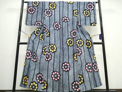 平和屋着物∴夏物 浴衣 有松鳴海絞り 舞花間道 綿 逸品 CAAW0902ng