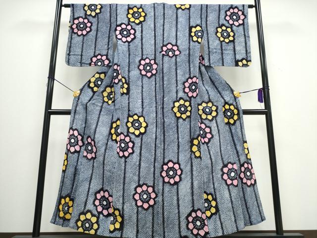 平和屋着物∴夏物 浴衣 有松鳴海絞り 舞花間道 綿 逸品 CAAW0902ng