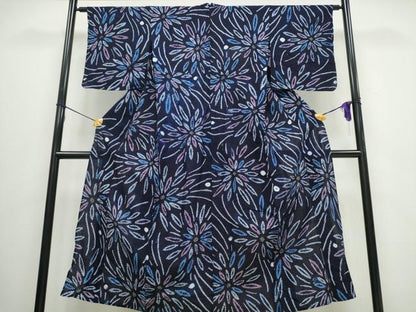 平和屋着物∴夏物 浴衣 有松鳴海絞り 花火 綿 逸品 CAAW0905ng