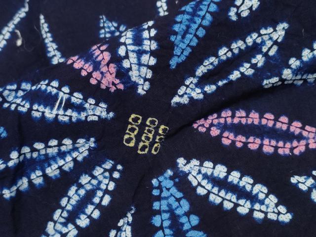 平和屋着物∴夏物 浴衣 有松鳴海絞り 花火 綿 逸品 CAAW0905ng