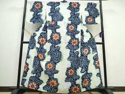 平和屋着物∴夏物 浴衣 有松鳴海絞り 綿 逸品 CAAW0911ng