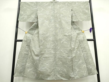 平和屋着物∴夏物 浴衣・小紋兼用 綿絽 松葉散らし 綿 逸品 CAAW0915ng