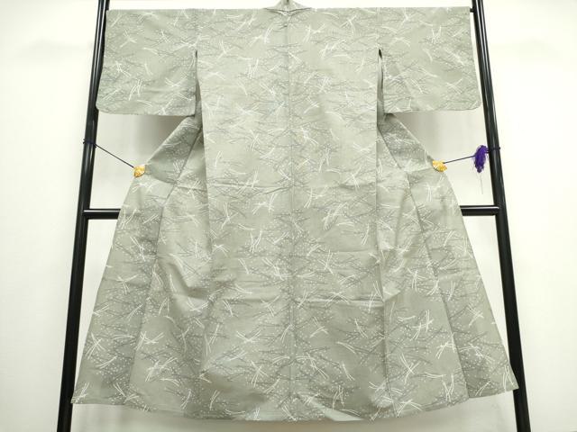平和屋着物∴夏物 浴衣・小紋兼用 綿絽 松葉散らし 綿 逸品 CAAW0915ng