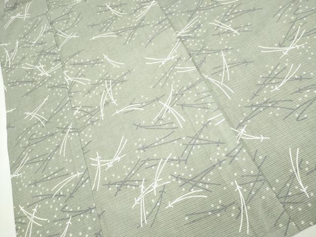 平和屋着物∴夏物 浴衣・小紋兼用 綿絽 松葉散らし 綿 逸品 CAAW0915ng