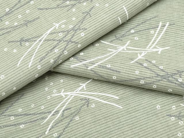平和屋着物∴夏物 浴衣・小紋兼用 綿絽 松葉散らし 綿 逸品 CAAW0915ng