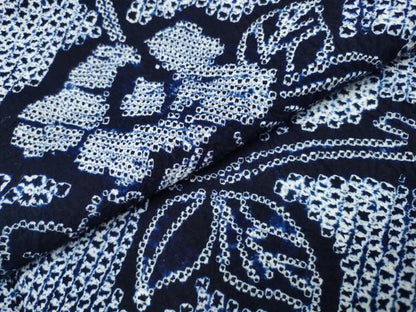 平和屋着物∴夏物 浴衣 有松鳴海絞り 枝牡丹 綿 逸品 CAAW0919ng