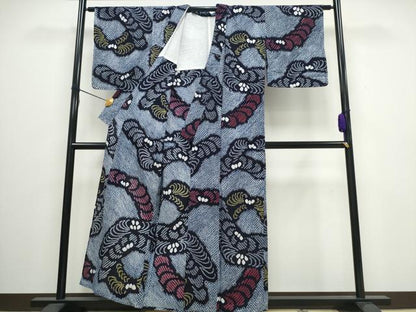 平和屋着物∴夏物 浴衣 有松鳴海絞り 乱菊 綿 逸品 未使用 CAAW0922ng