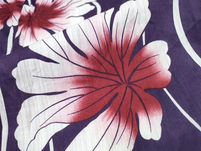 平和屋着物∴夏物 浴衣 枝葉文 綿 逸品 CAAW0934ng