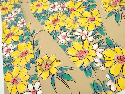 平和屋着物∴夏物 浴衣 草花尽くし 綿 逸品 CAAW0941ng